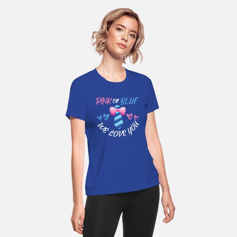 Pink or Blue We Love You Bow Necktie Shirt