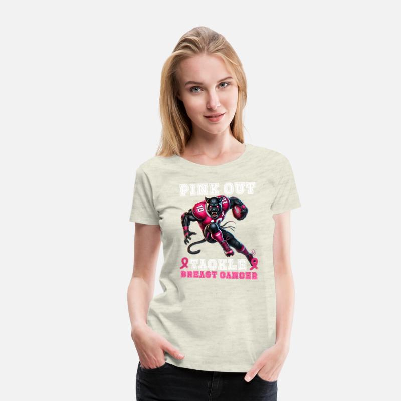 Pink Out tackle Breast Cancer Football design