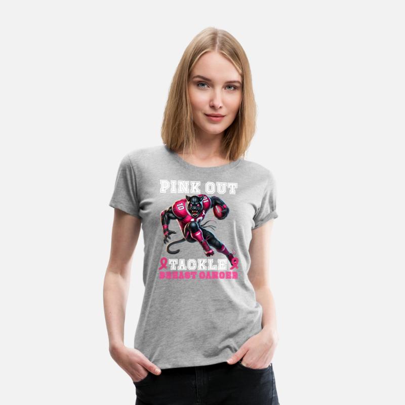 Pink Out tackle Breast Cancer Football design