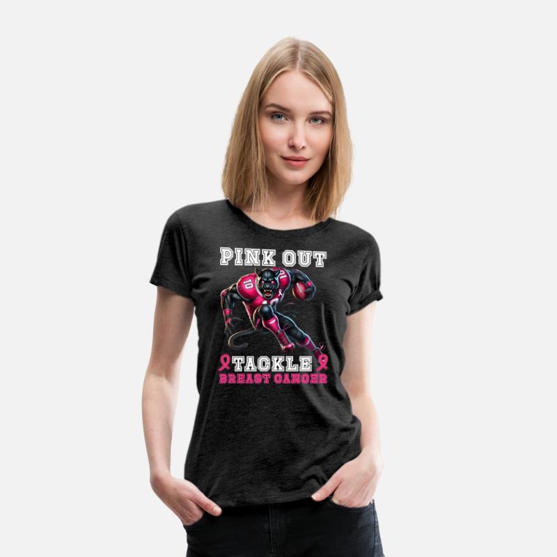 Pink Out tackle Breast Cancer Football design