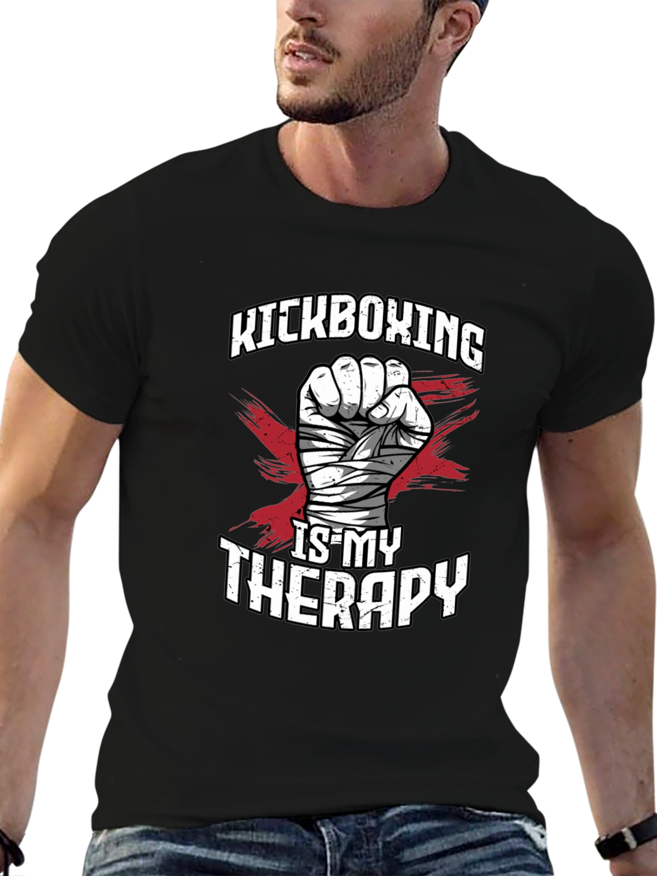 Kickboxing Therapy Graphic Tee