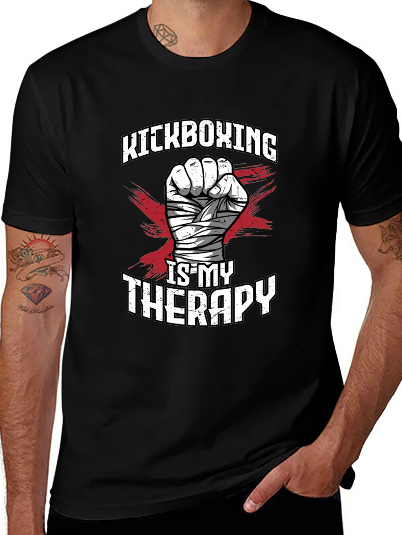 Kickboxing Therapy Graphic Tee