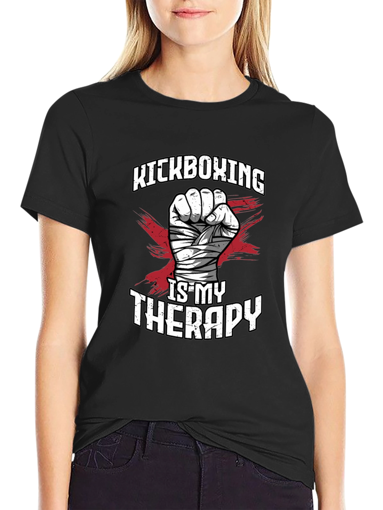 Kickboxing Therapy Graphic Tee