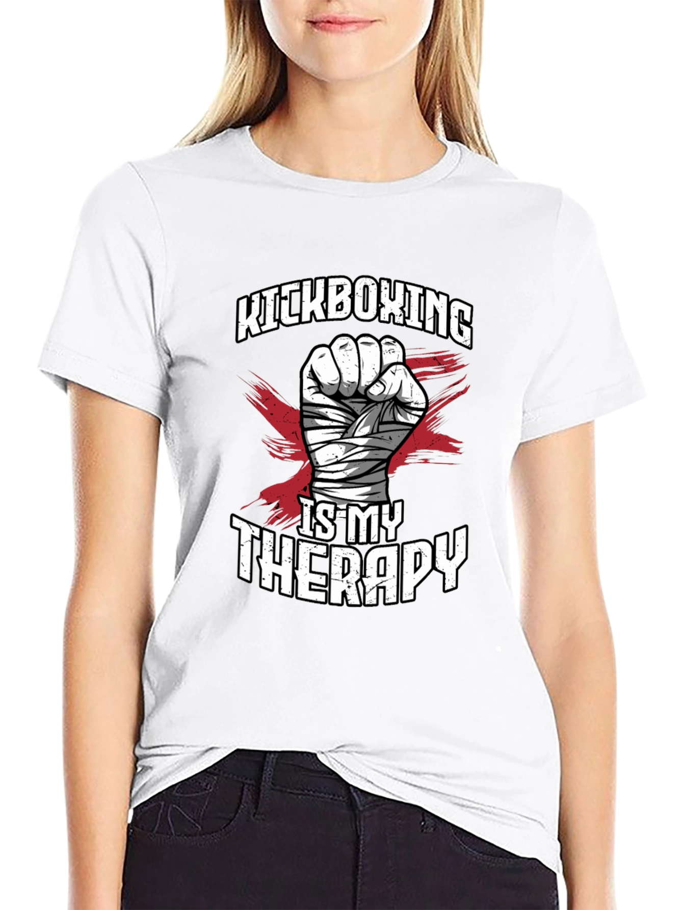 Kickboxing Therapy Graphic Tee
