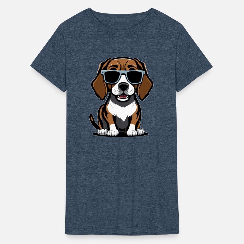 Playful and Mischievous Beagle: Cartoon Portrait w