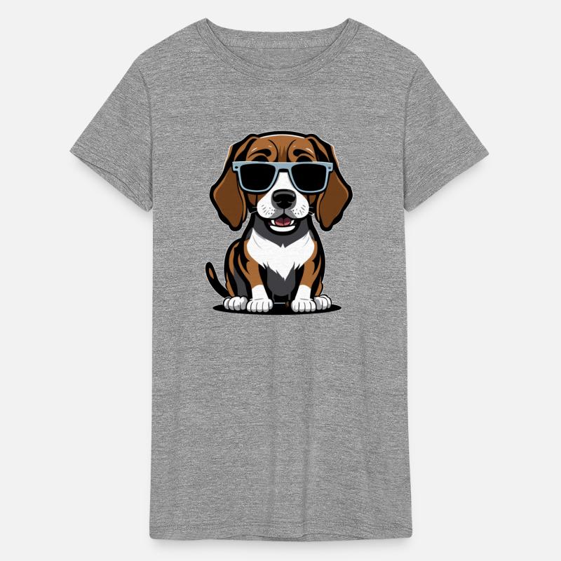 Playful and Mischievous Beagle: Cartoon Portrait w