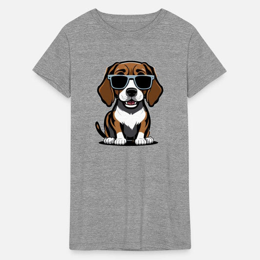 Playful and Mischievous Beagle: Cartoon Portrait w