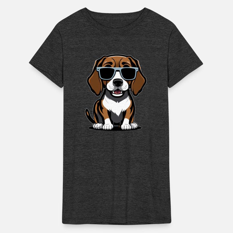 Playful and Mischievous Beagle: Cartoon Portrait w