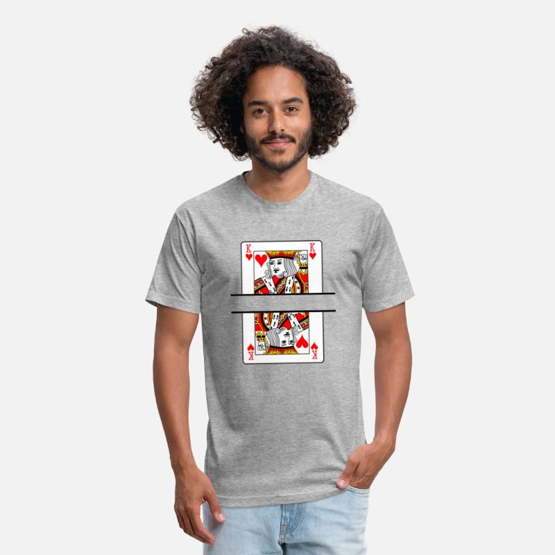 Playing card hearts king with banner space