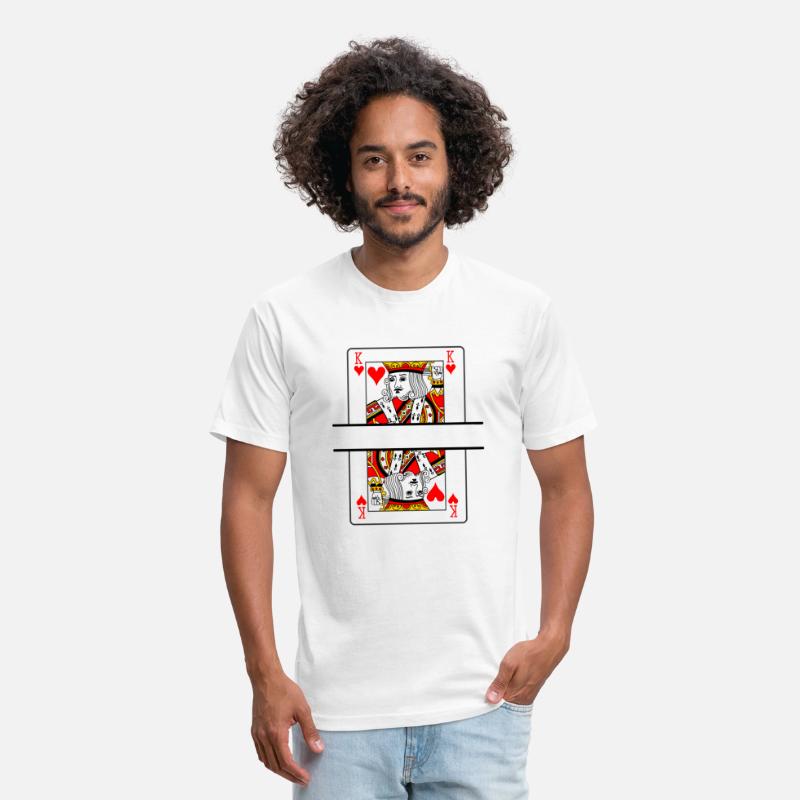 Playing card hearts king with banner space