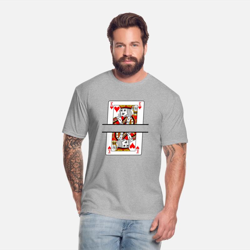 Playing card hearts king with banner space