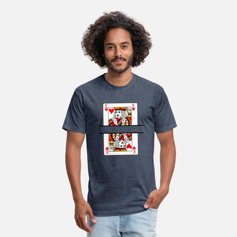 Playing card hearts king with banner space