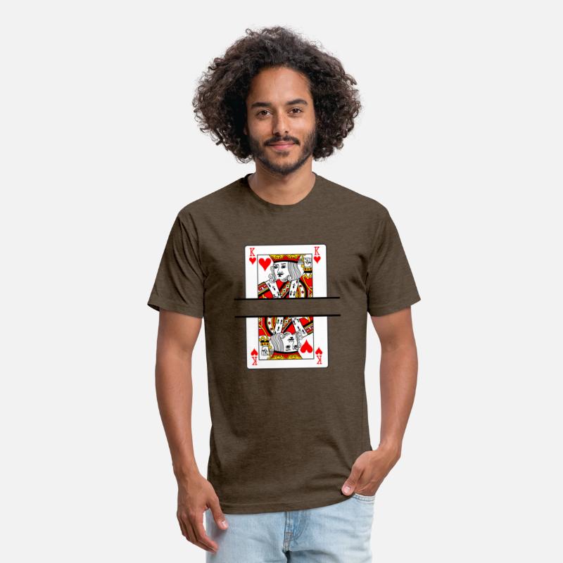 Playing card hearts king with banner space