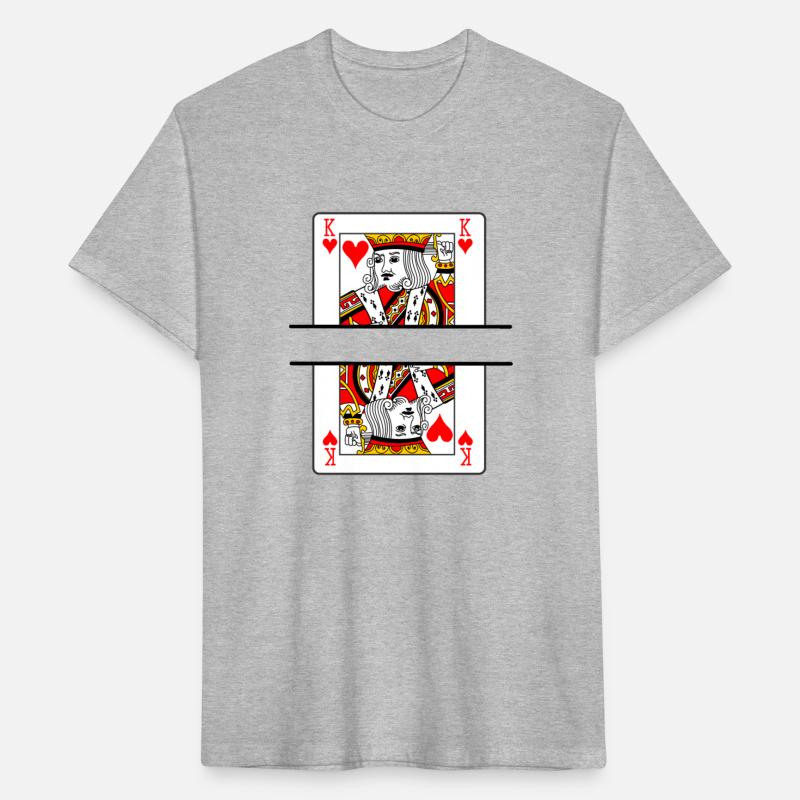 Playing card hearts king with banner space