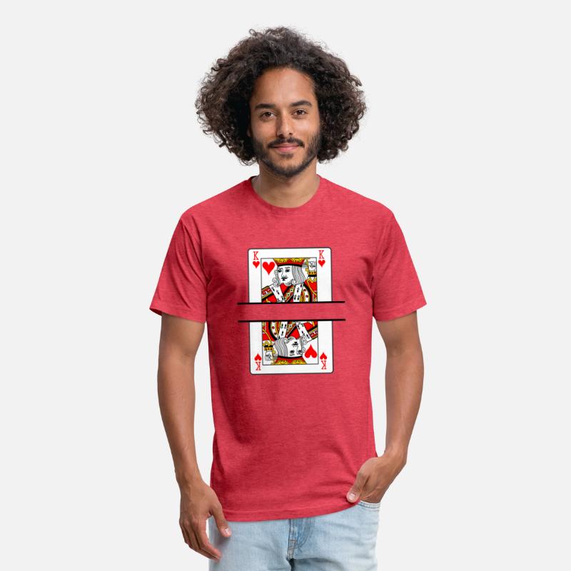 Playing card hearts king with banner space
