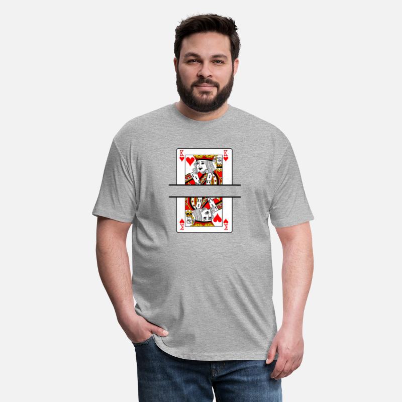 Playing card hearts king with banner space