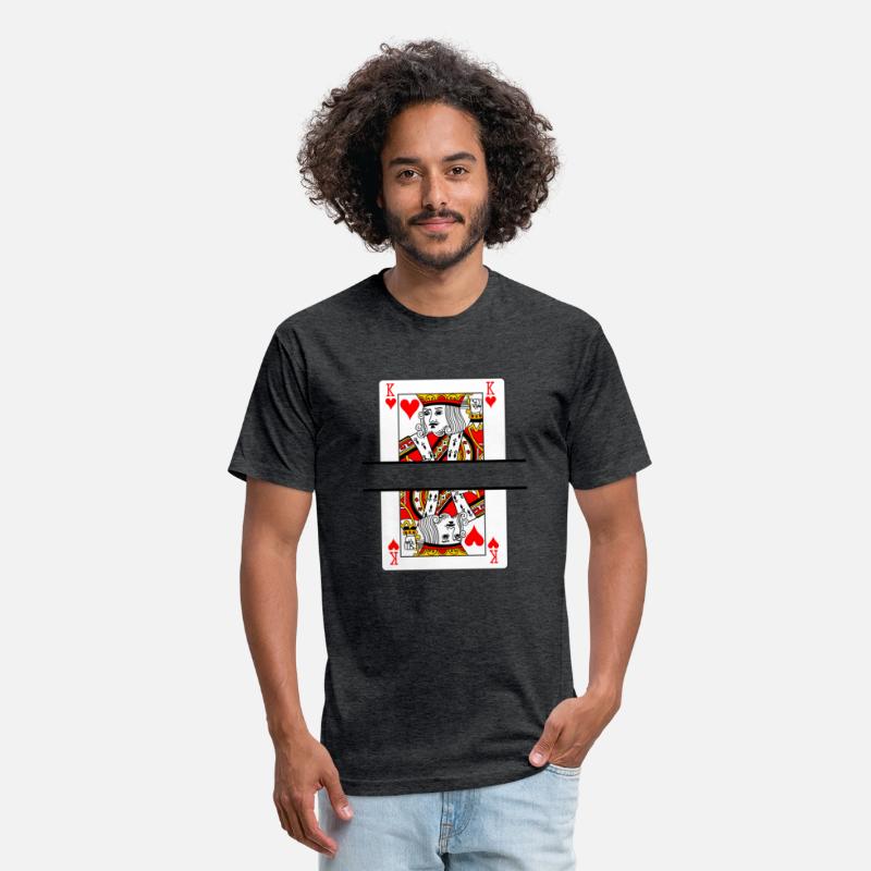 Playing card hearts king with banner space