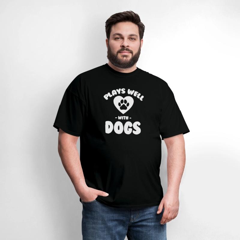 Plays Well With Dogs Funny Dog Walking Canine
