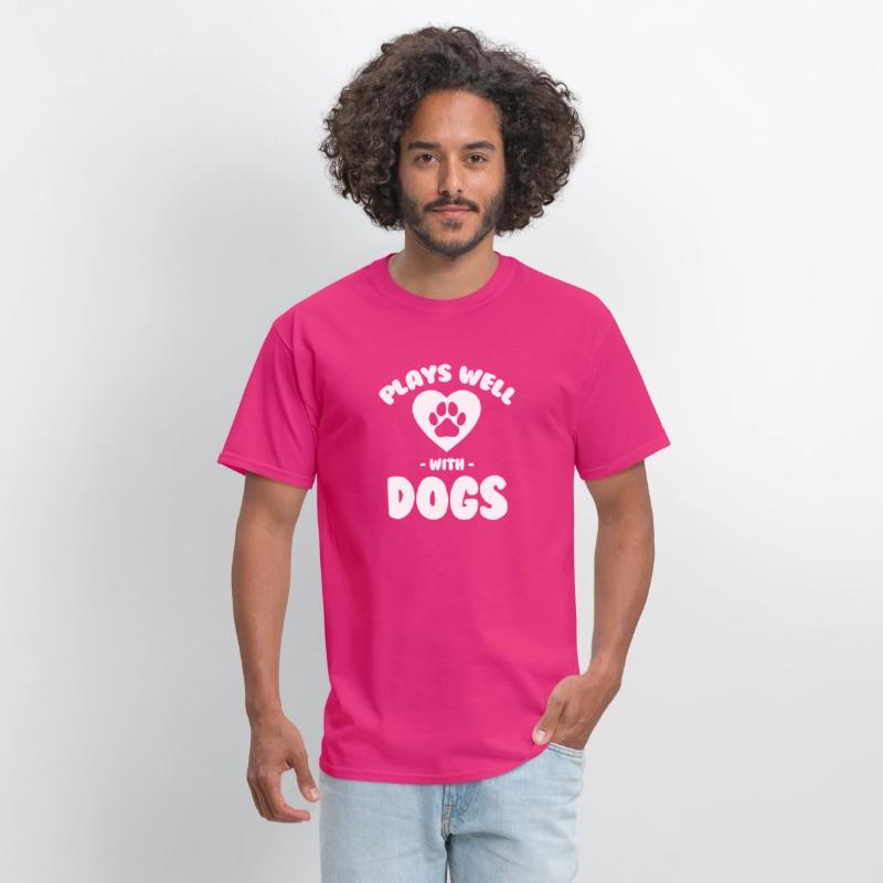 Plays Well With Dogs Funny Dog Walking Canine