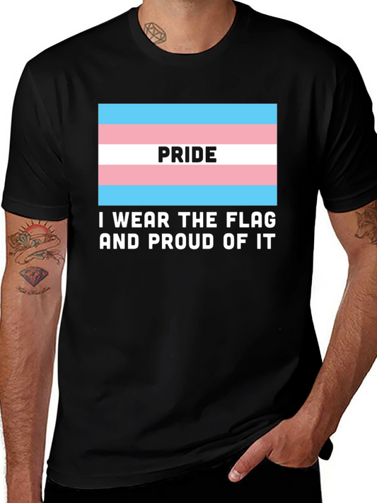 Transgender Pride Flag T-Shirt - I Wear The Flag!