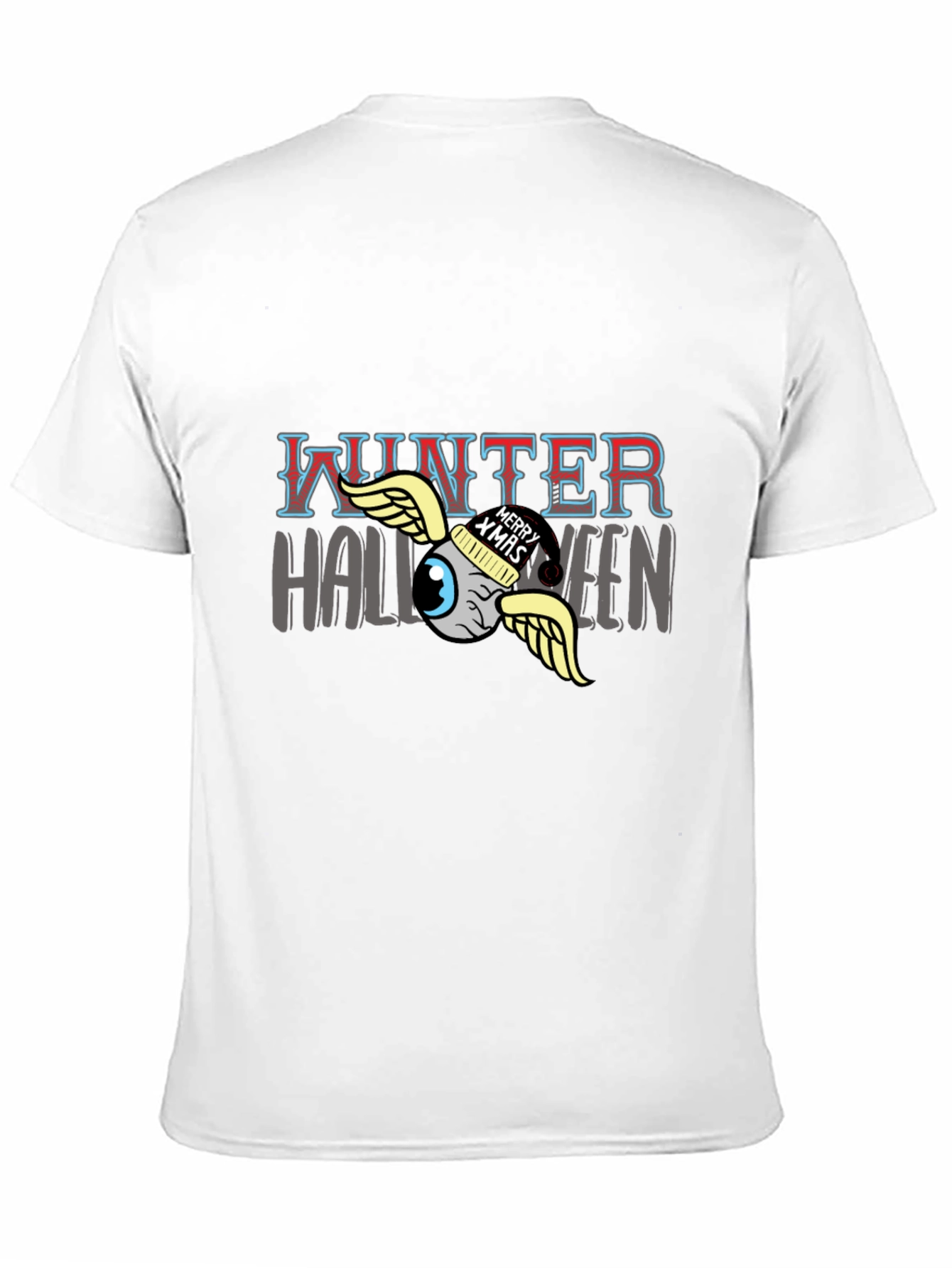 Winter Halloween Graphic Tee - Mens Black T-Shirt