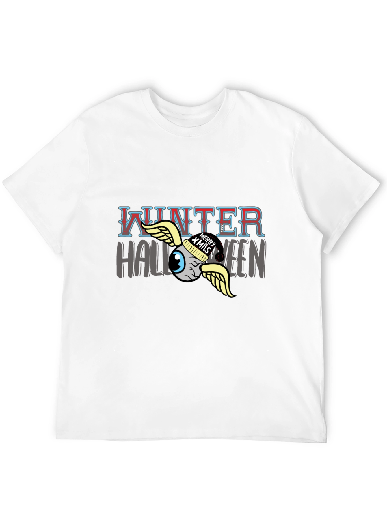 Winter Halloween Graphic Tee - Mens Black T-Shirt