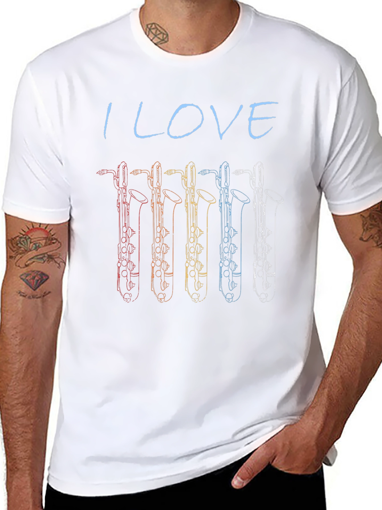 I Love Bass Clarinet T-Shirt
