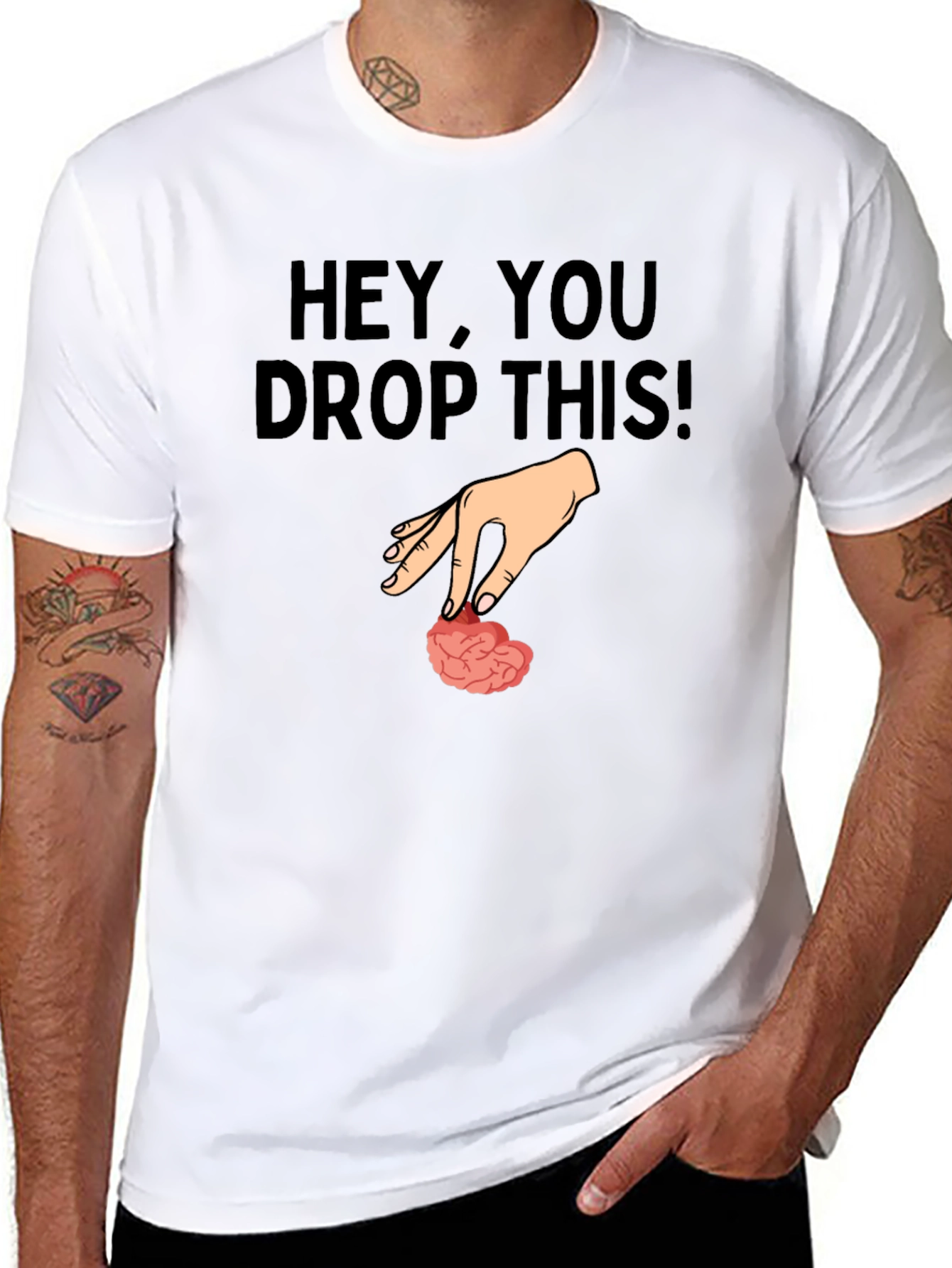 Hey You Drop This Brain Humor T-Shirt