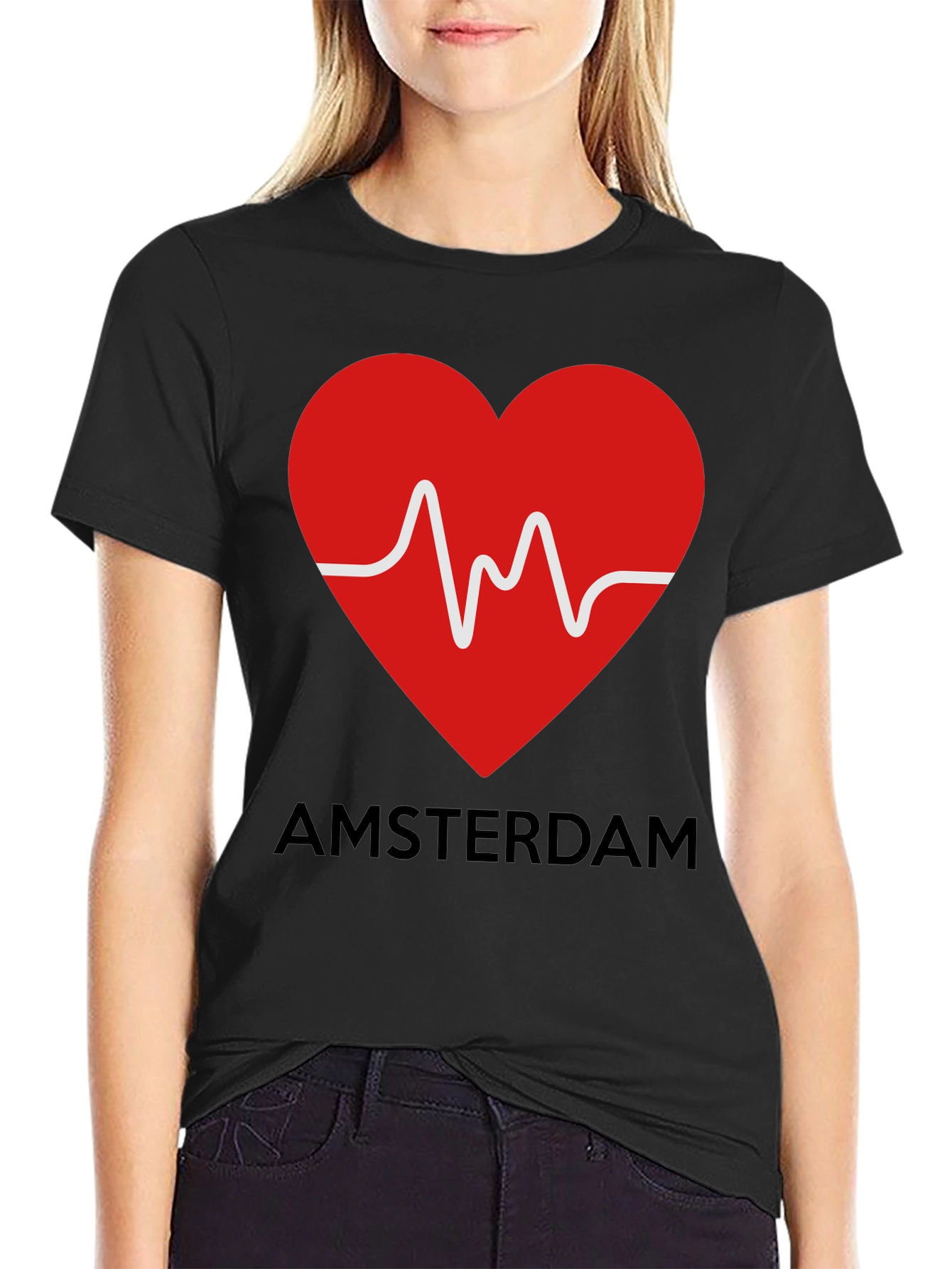 Amsterdam Heartbeat Graphic Tee