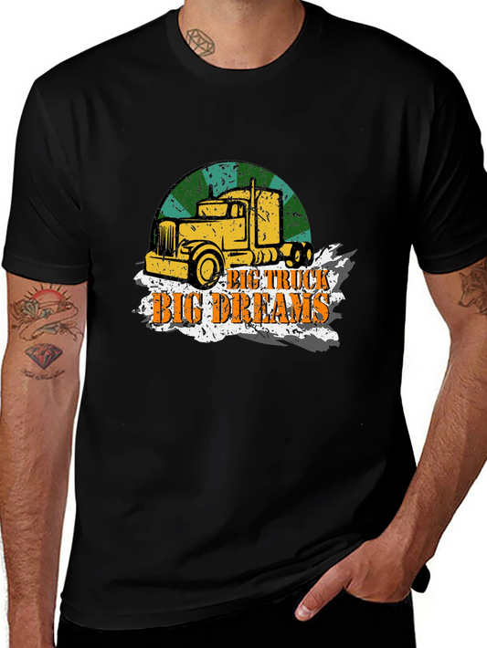 Big Truck Big Dreams T-Shirt - Mens Black Tee