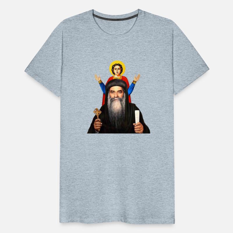 Pope Kyrillos and Saint Mina the martyr. Coptic ch