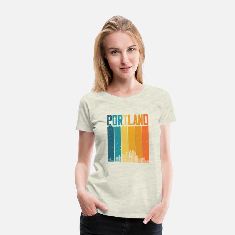 Portland Oregon Usa Sunset Skyline Portland