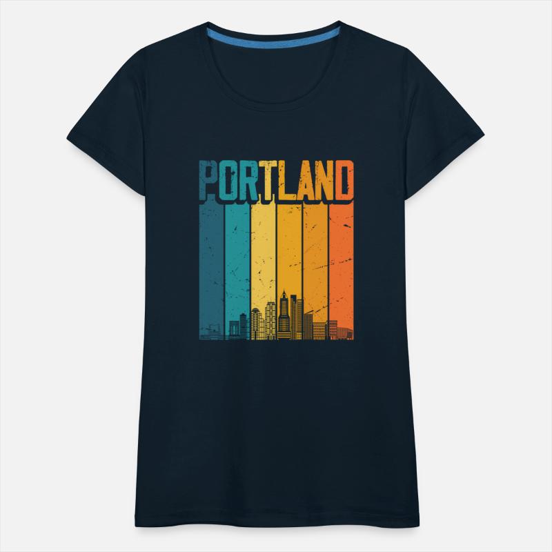 Portland Oregon Usa Sunset Skyline Portland