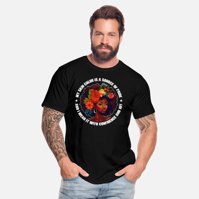 Positive Self Love Affirmation Black Afro Flower G