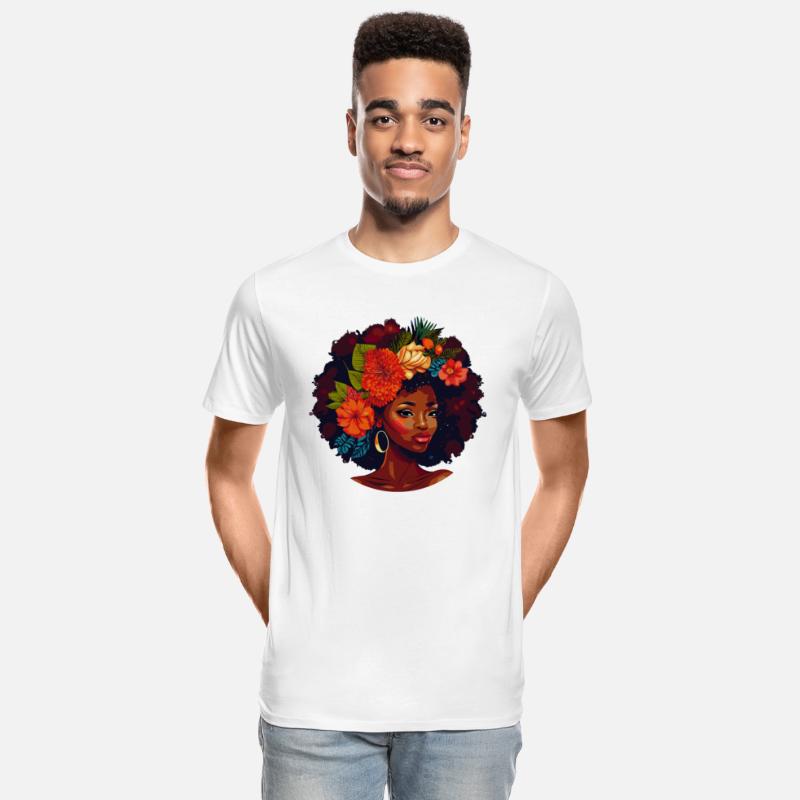 Positive Self Love Affirmation Black Afro Flower G