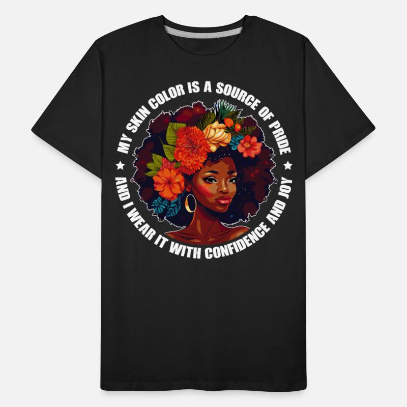 Positive Self Love Affirmation Black Afro Flower G
