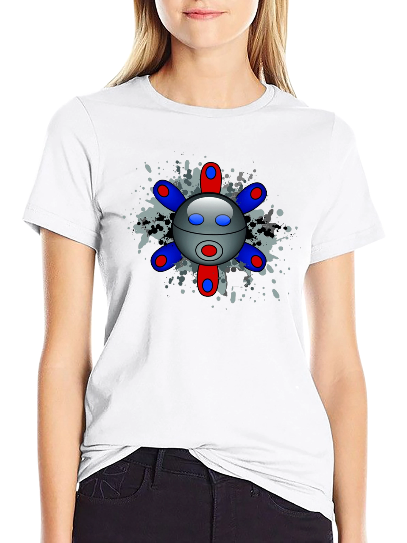 Atomic Robot Graphic Tee - Fun Unique Design