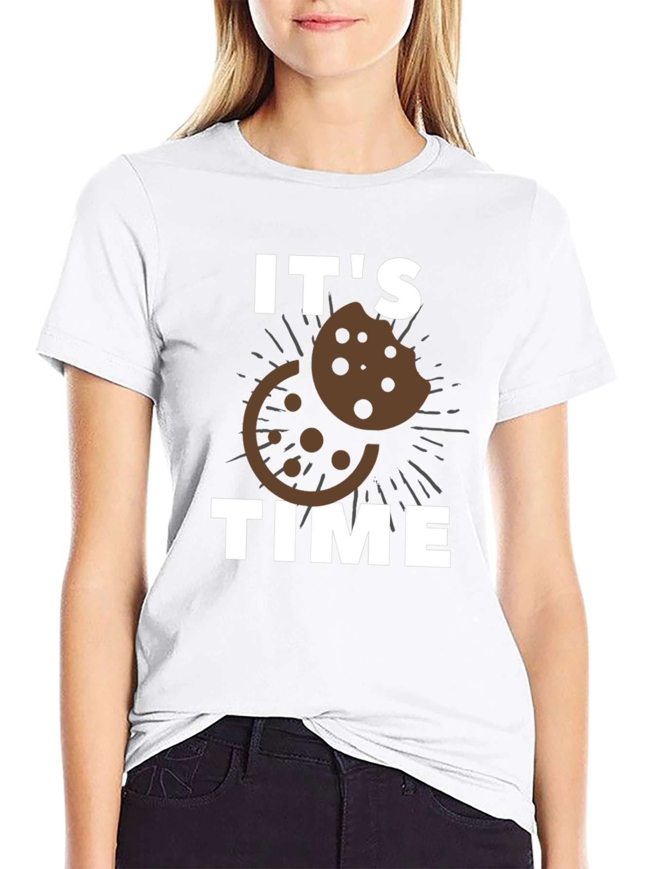 Its Cookie Time Graphic Tee - Black