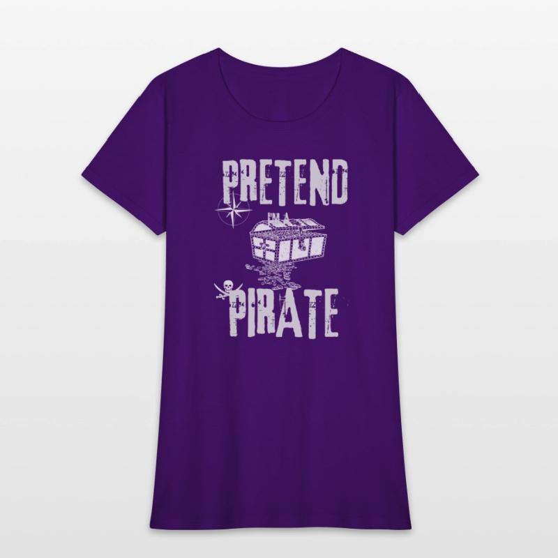 Pretend I'm a Pirate Skull Crossbones Easy Funny H