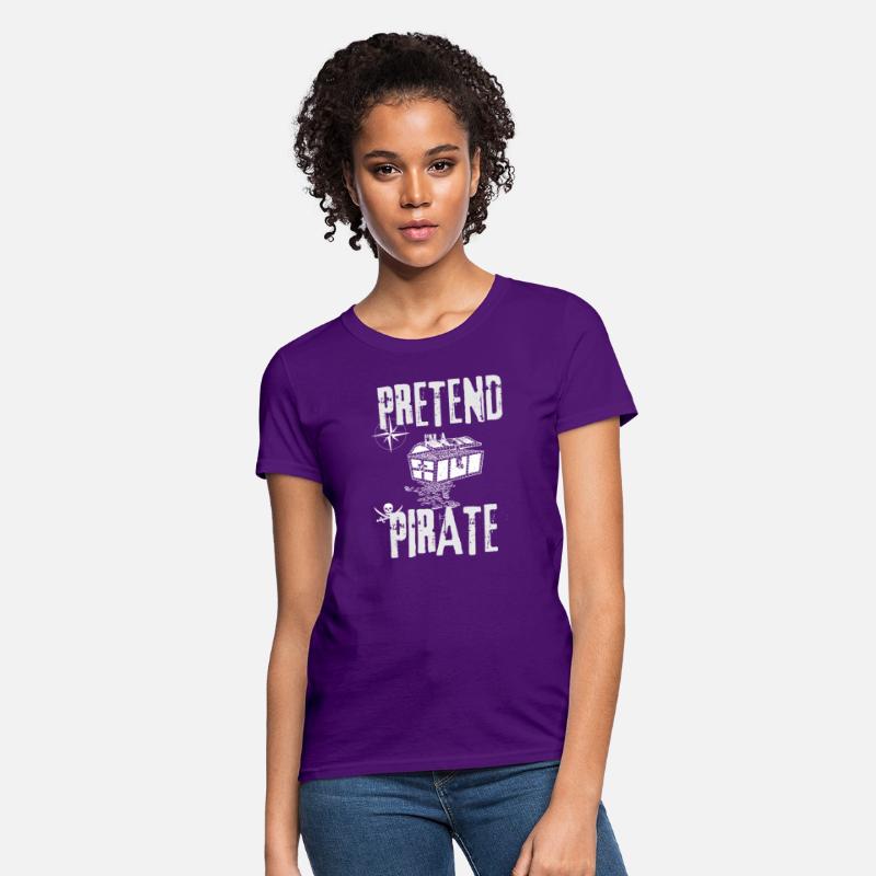 Pretend I'm a Pirate Skull Crossbones Easy Funny H