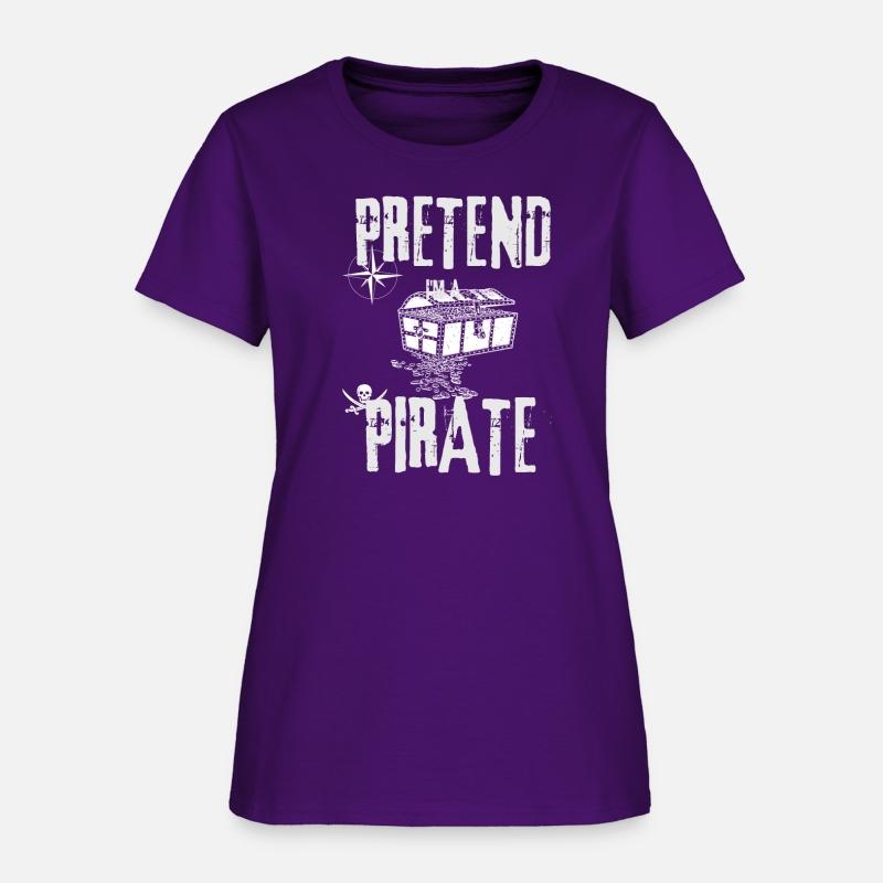Pretend I'm a Pirate Skull Crossbones Easy Funny H