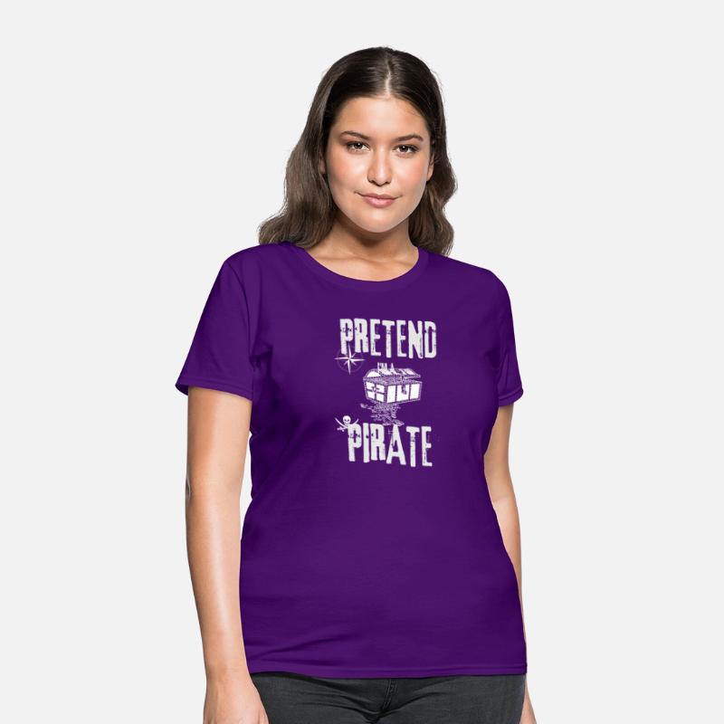 Pretend I'm a Pirate Skull Crossbones Easy Funny H