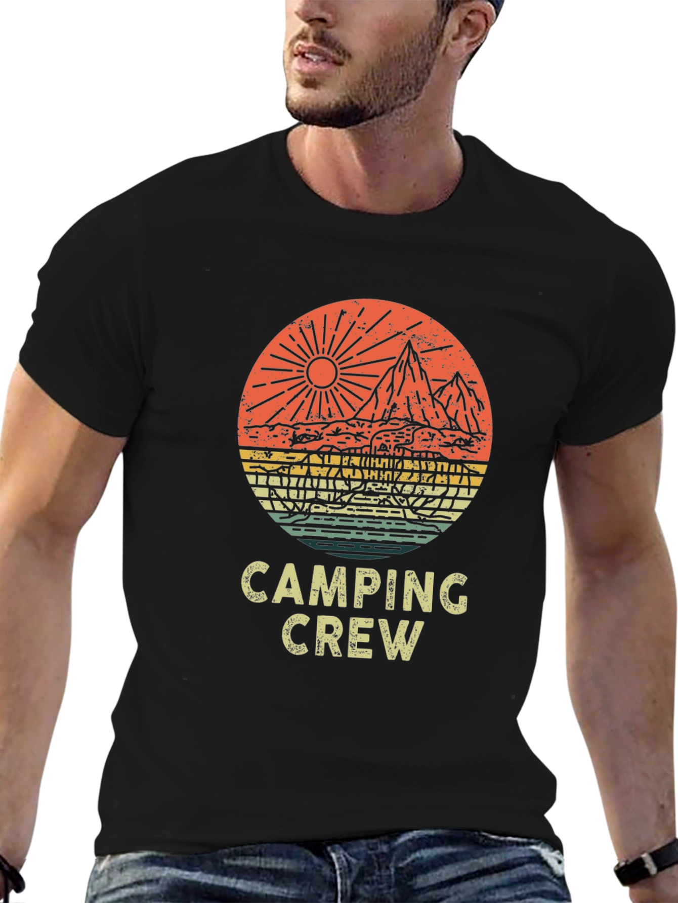 Camping Crew Graphic Tee - Adventure Awaits!
