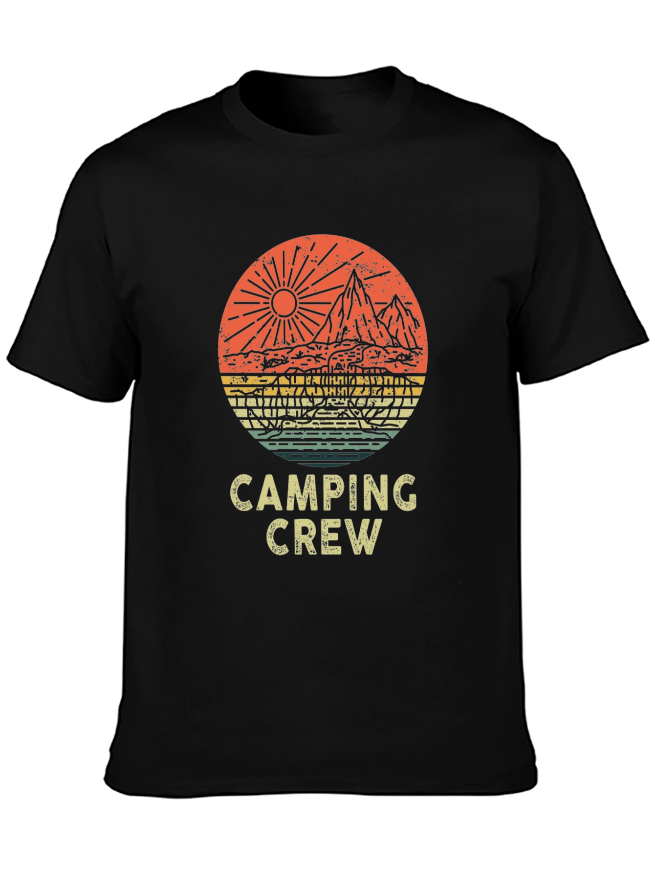 Camping Crew Graphic Tee - Adventure Awaits!