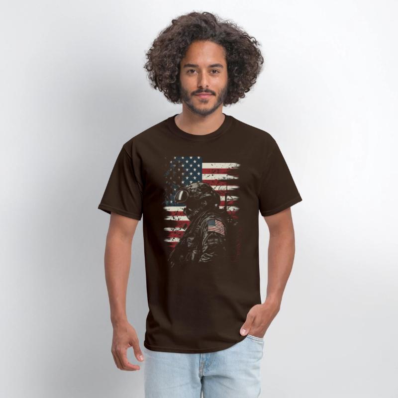 Proud Soldier Stars and Stripes US Flag Veteran