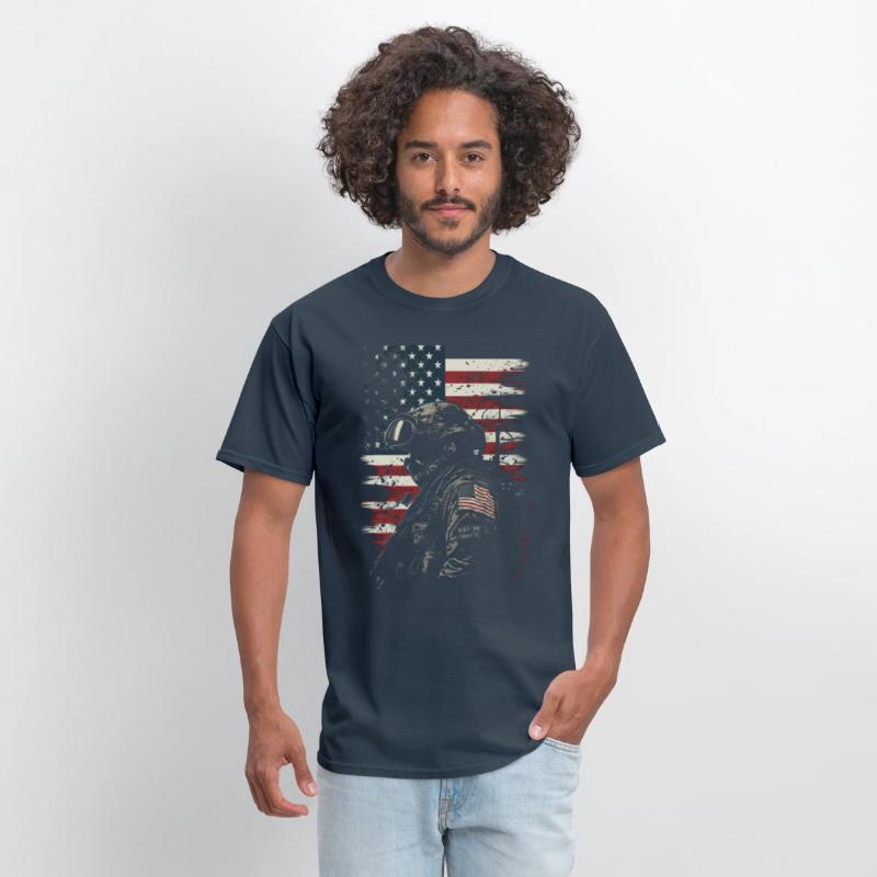 Proud Soldier Stars and Stripes US Flag Veteran