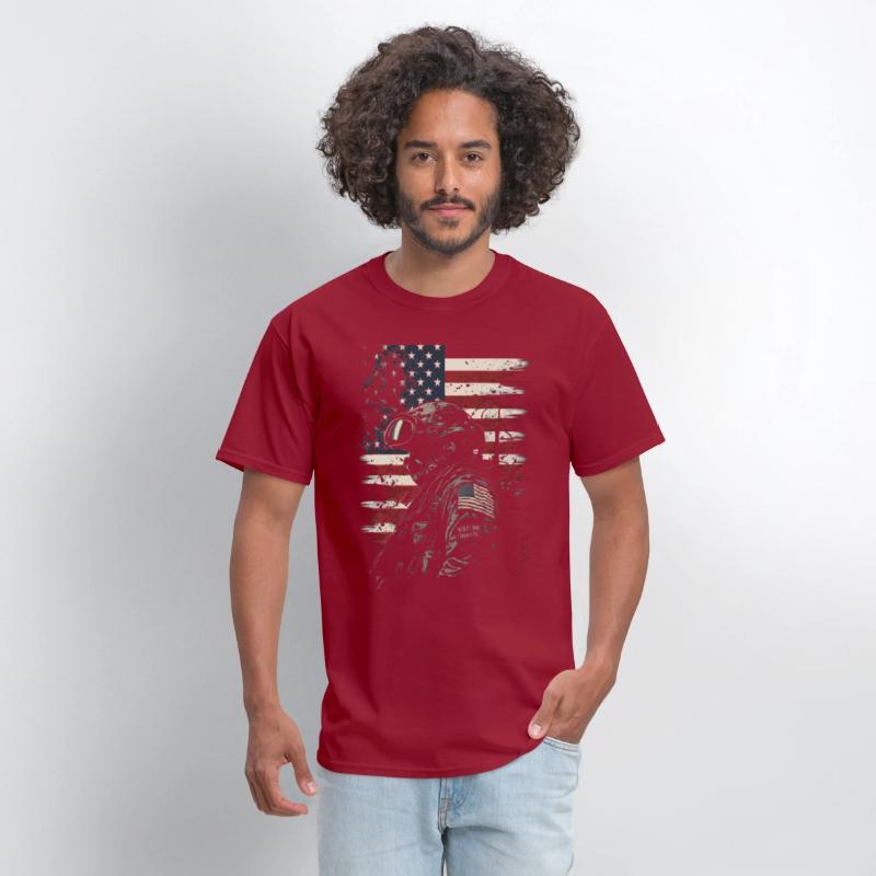 Proud Soldier Stars and Stripes US Flag Veteran