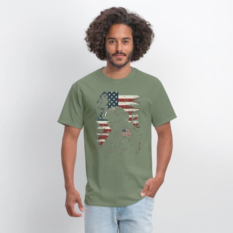 Proud Soldier Stars and Stripes US Flag Veteran