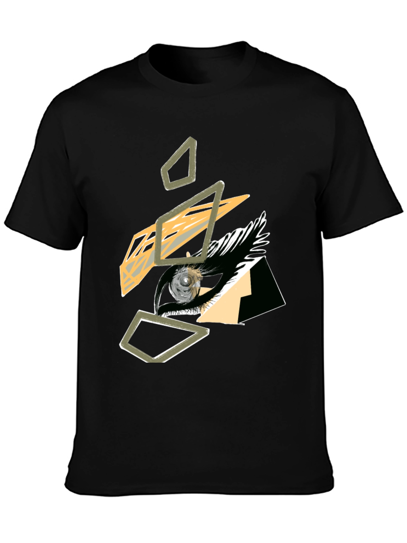 Abstract Eye Graphic Tee - Modern Art Shirt