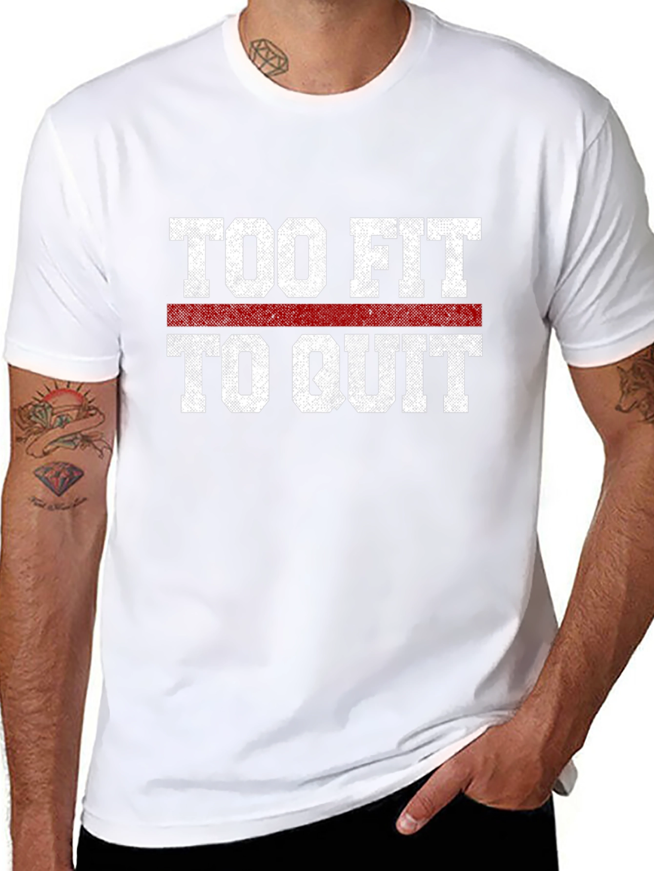 Too Fit to Quit Graphic T-Shirt